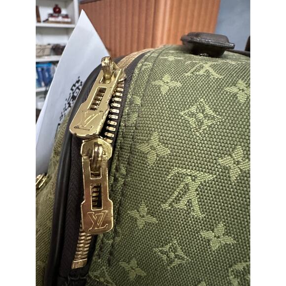 LV Mini Lin monogram canvas + COA RARE luggage rolling carryon wheels vintage - Picture 8 of 9